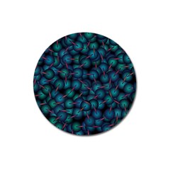 Background Abstract Textile Design Magnet 3  (round) by Ravend