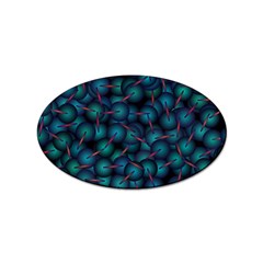 Background Abstract Textile Design Sticker Oval (100 Pack) by Ravend