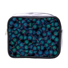 Background Abstract Textile Design Mini Toiletries Bag (one Side) by Ravend