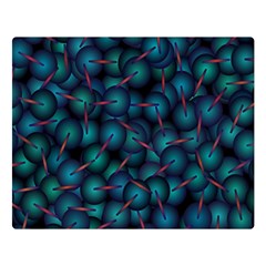 Background Abstract Textile Design One Side Premium Plush Fleece Blanket (large)