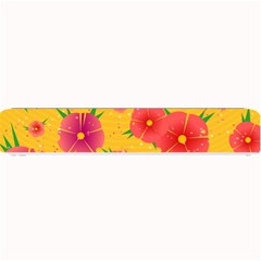 Background Flowers Floral Pattern Small Bar Mat by Ravend