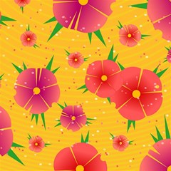 Background Flowers Floral Pattern Play Mat (rectangle)