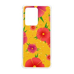 Background Flowers Floral Pattern Samsung Galaxy S20 Ultra 6 9 Inch Tpu Uv Case by Ravend