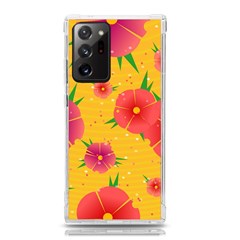 Background Flowers Floral Pattern Samsung Galaxy Note 20 Ultra Tpu Uv Case