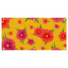 Background Flowers Floral Pattern Banner And Sign 4  X 2 