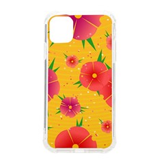 Background Flowers Floral Pattern Iphone 11 Tpu Uv Print Case by Ravend