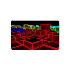 3d Abstract Model Texture Magnet (name Card)