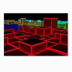 3d Abstract Model Texture Postcard 4 x 6  (pkg Of 10) by Ravend