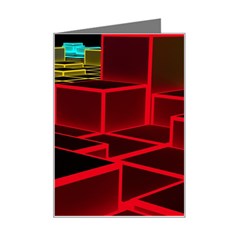 3d Abstract Model Texture Mini Greeting Card