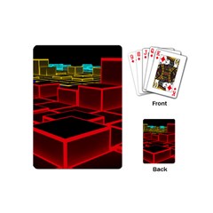 3d Abstract Model Texture Playing Cards Single Design (mini)