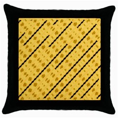 Background Yellow Background Throw Pillow Case (black) by Ravend