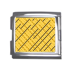 Background Yellow Background Mega Link Italian Charm (18mm)