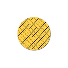 Background Yellow Background Golf Ball Marker (4 Pack) by Ravend