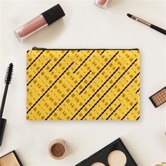 Background Yellow Background Cosmetic Bag (medium) by Ravend