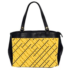 Background Yellow Background Oversize Office Handbag (2 Sides) by Ravend