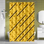 Background Yellow Background Shower Curtain 48  x 72  (Small)  Curtain(48  X 72 ) - 42.18 x64.8  Curtain(48  X 72 )