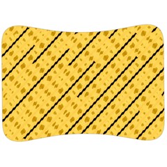 Background Yellow Background Velour Seat Head Rest Cushion by Ravend