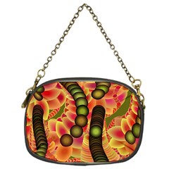 Abstract Background Digital Green Chain Purse (one Side) by Ravend