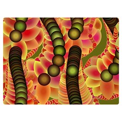 Abstract Background Digital Green Premium Plush Fleece Blanket (extra Small) by Ravend