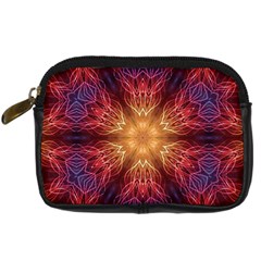 Fractal Abstract Artistic Digital Camera Leather Case by Ravend