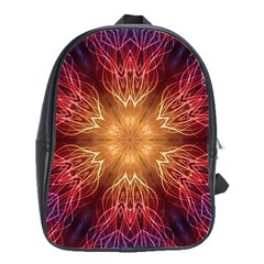 Fractal Abstract Artistic School Bag (large)