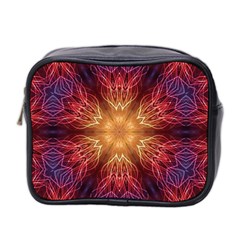 Fractal Abstract Artistic Mini Toiletries Bag (two Sides) by Ravend