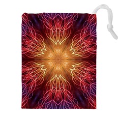 Fractal Abstract Artistic Drawstring Pouch (5xl) by Ravend