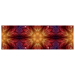 Fractal Abstract Artistic Banner And Sign 9  X 3  by Ravend