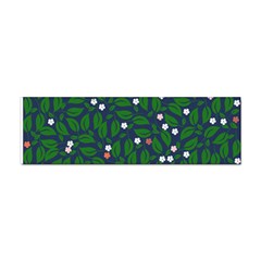 Leaves Flowers Green Background Nature Sticker Bumper (100 Pack) by Ravend