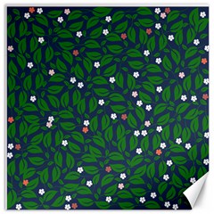 Leaves Flowers Green Background Nature Canvas 12  X 12  by Ravend