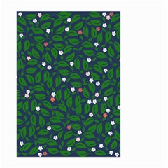 Leaves Flowers Green Background Nature Large Garden Flag (two Sides) by Ravend