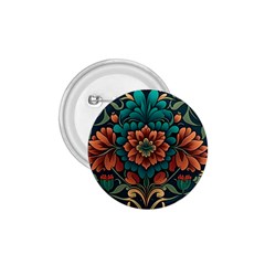 Flower Pattern Modern Floral 1 75  Buttons by Ravend