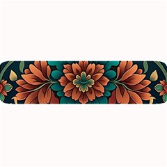 Flower Pattern Modern Floral Large Bar Mat by Ravend