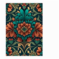 Flower Pattern Modern Floral Small Garden Flag (two Sides)