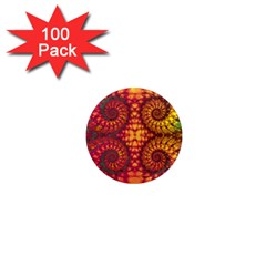 Abstract Art Pattern Fractal Design 1  Mini Magnets (100 Pack)  by Ravend