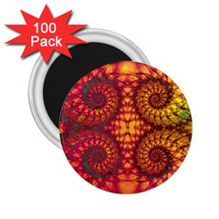 Abstract Art Pattern Fractal Design 2 25  Magnets (100 Pack)  by Ravend