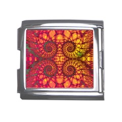 Abstract Art Pattern Fractal Design Mega Link Italian Charm (18mm) by Ravend