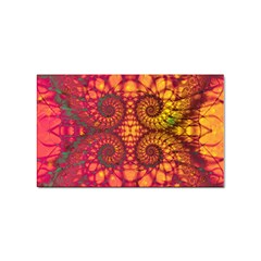 Abstract Art Pattern Fractal Design Sticker (rectangular) by Ravend