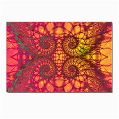 Abstract Art Pattern Fractal Design Postcard 4 x 6  (pkg Of 10) by Ravend