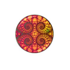 Abstract Art Pattern Fractal Design Hat Clip Ball Marker (4 Pack) by Ravend