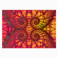 Abstract Art Pattern Fractal Design Large Glasses Cloth by Ravend