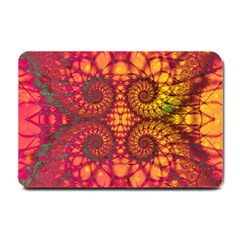 Abstract Art Pattern Fractal Design Small Doormat by Ravend