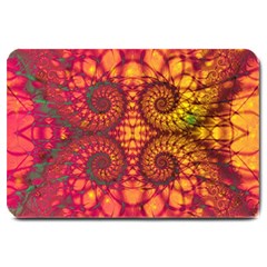 Abstract Art Pattern Fractal Design Large Doormat by Ravend