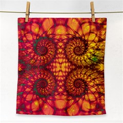 Abstract Art Pattern Fractal Design Face Towel by Ravend