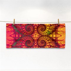 Abstract Art Pattern Fractal Design Hand Towel by Ravend