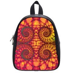 Abstract Art Pattern Fractal Design School Bag (small) by Ravend