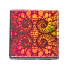 Abstract Art Pattern Fractal Design Memory Card Reader (square 5 Slot) by Ravend