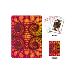 Abstract Art Pattern Fractal Design Playing Cards Single Design (mini) by Ravend