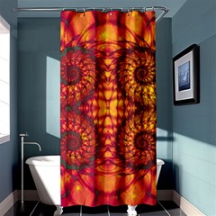 Abstract Art Pattern Fractal Design Shower Curtain 36  X 72  (stall)  by Ravend