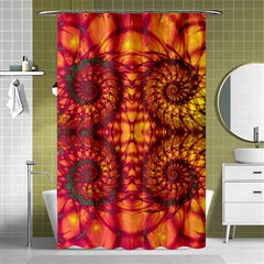 Abstract Art Pattern Fractal Design Shower Curtain 48  X 72  (small)  by Ravend